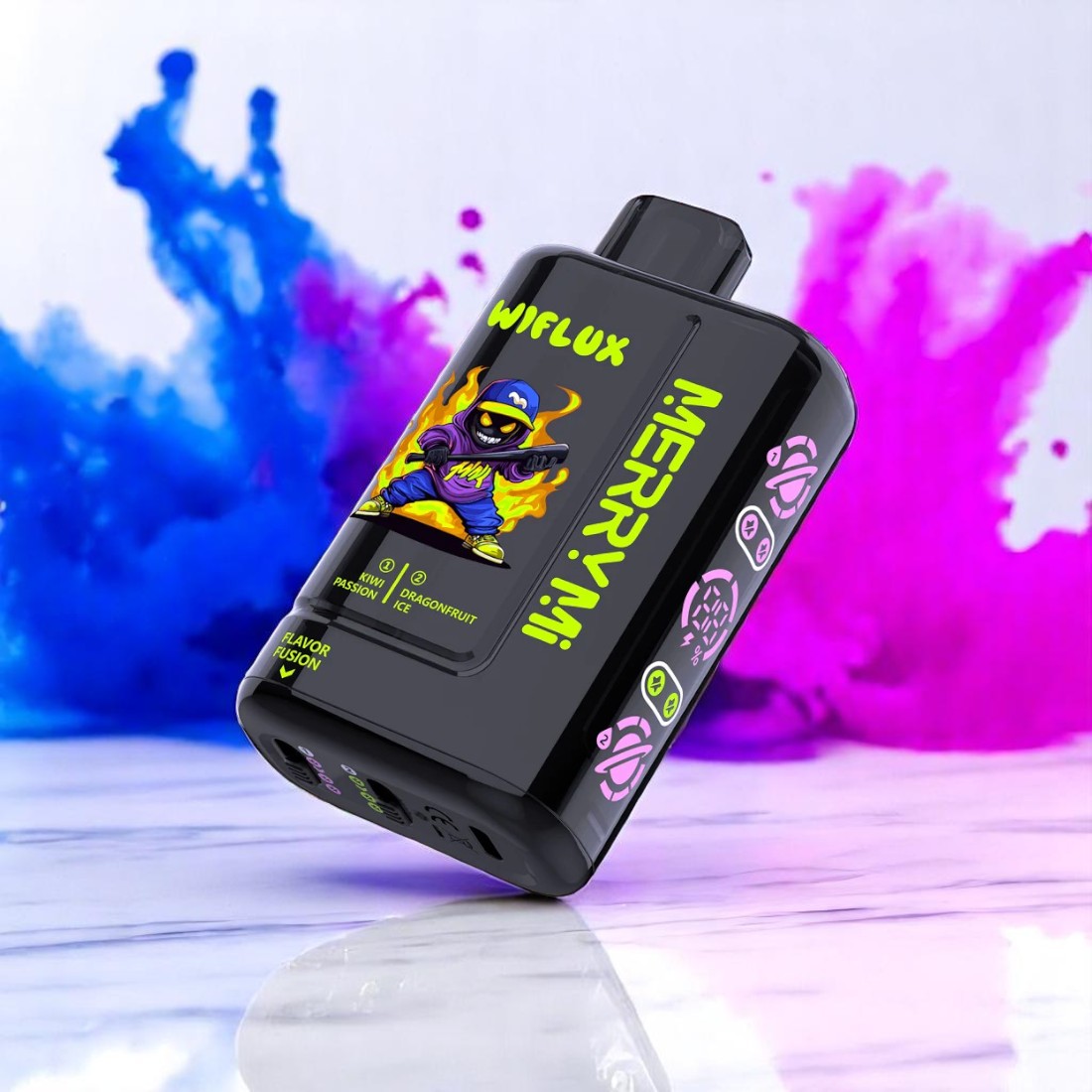 MerryMi 24000 Wiflux  Kiwi Passion & Dragonfruit Ice  vapemvps