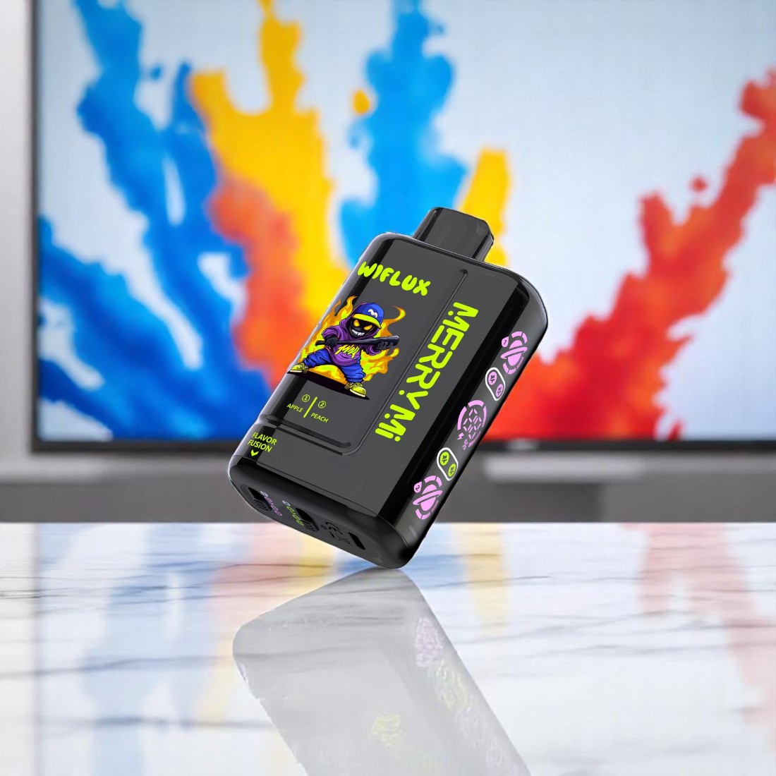 elfbar elfa master akku MerryMi 24000 Wiflux – Apple & Peach – vapemvps