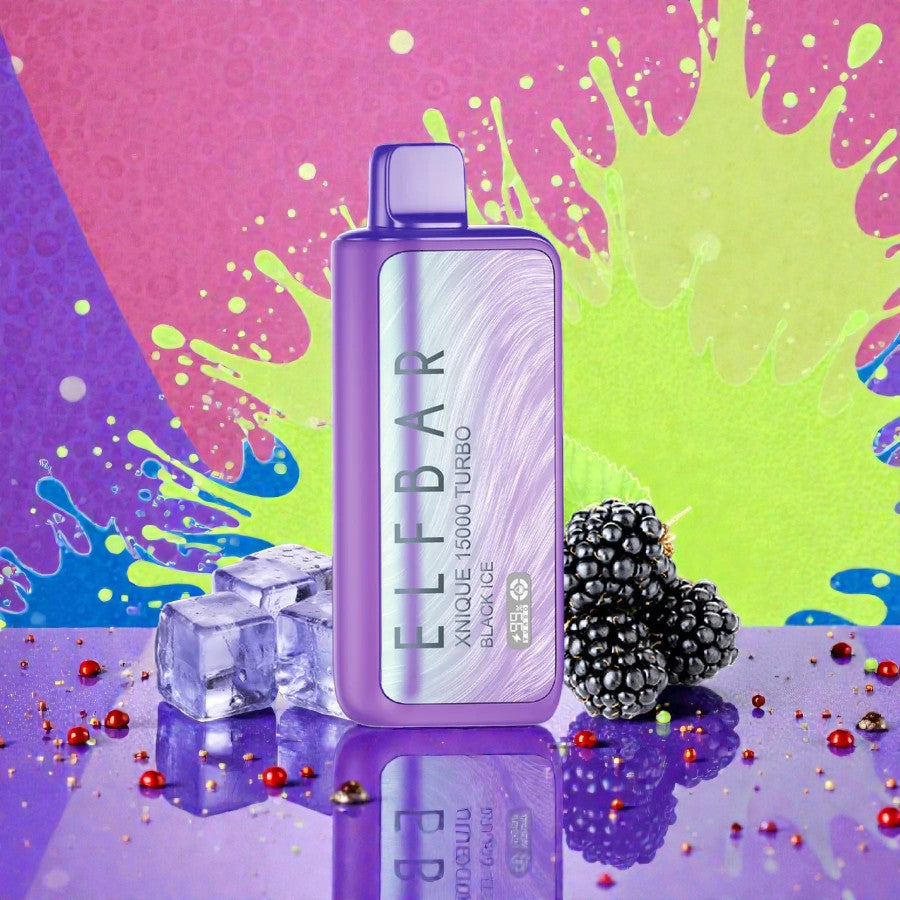 Elfbar Xnique Turbo 15000 - Czarna Lód